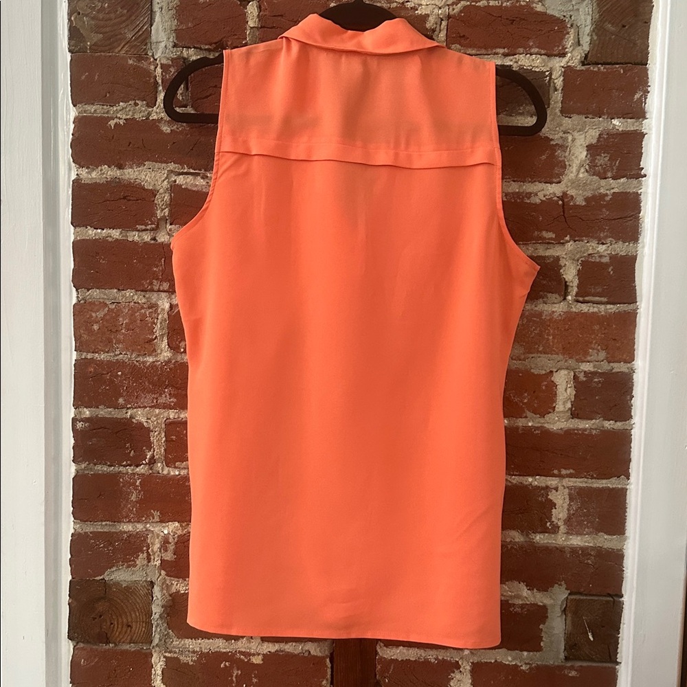 Ann Taylor Sleeveless Orange Top - Size Small - Picture 4 of 5